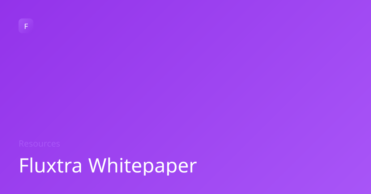 Fluxtra Whitepaper | Fluxtra