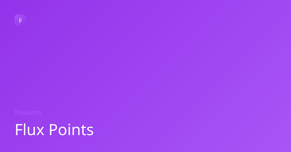 Flux Points | Fluxtra